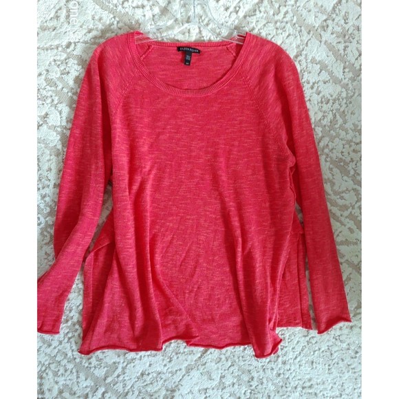 Eileen Fisher Organic cotton organic linen Small pink sweater - Picture 1 of 10